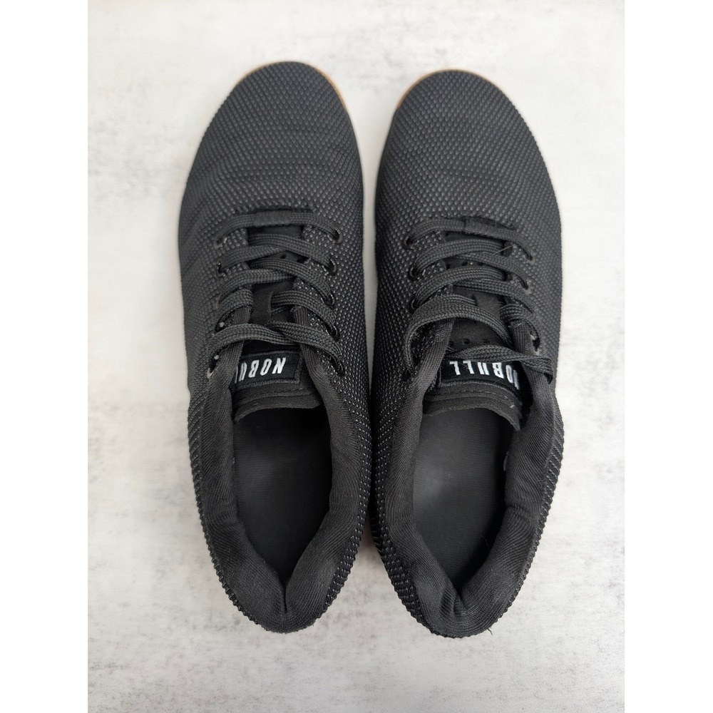 NOBULL Black Gum Trainer Womens 8.5 SuperFabric CrossFit Training Shoes - Picture 6 of 8